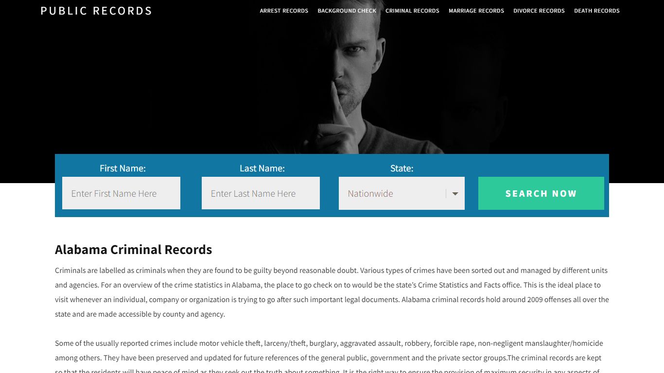 Alabama criminal records - Public Records